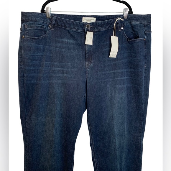 NWT Lane Bryant Signature Fit Straight Jean-Everyday Dark Wash 28L - Picture 7 of 14